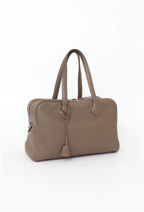 hermes victoria bag taupe borsa|Etoupe Clemence Victoria Bag .